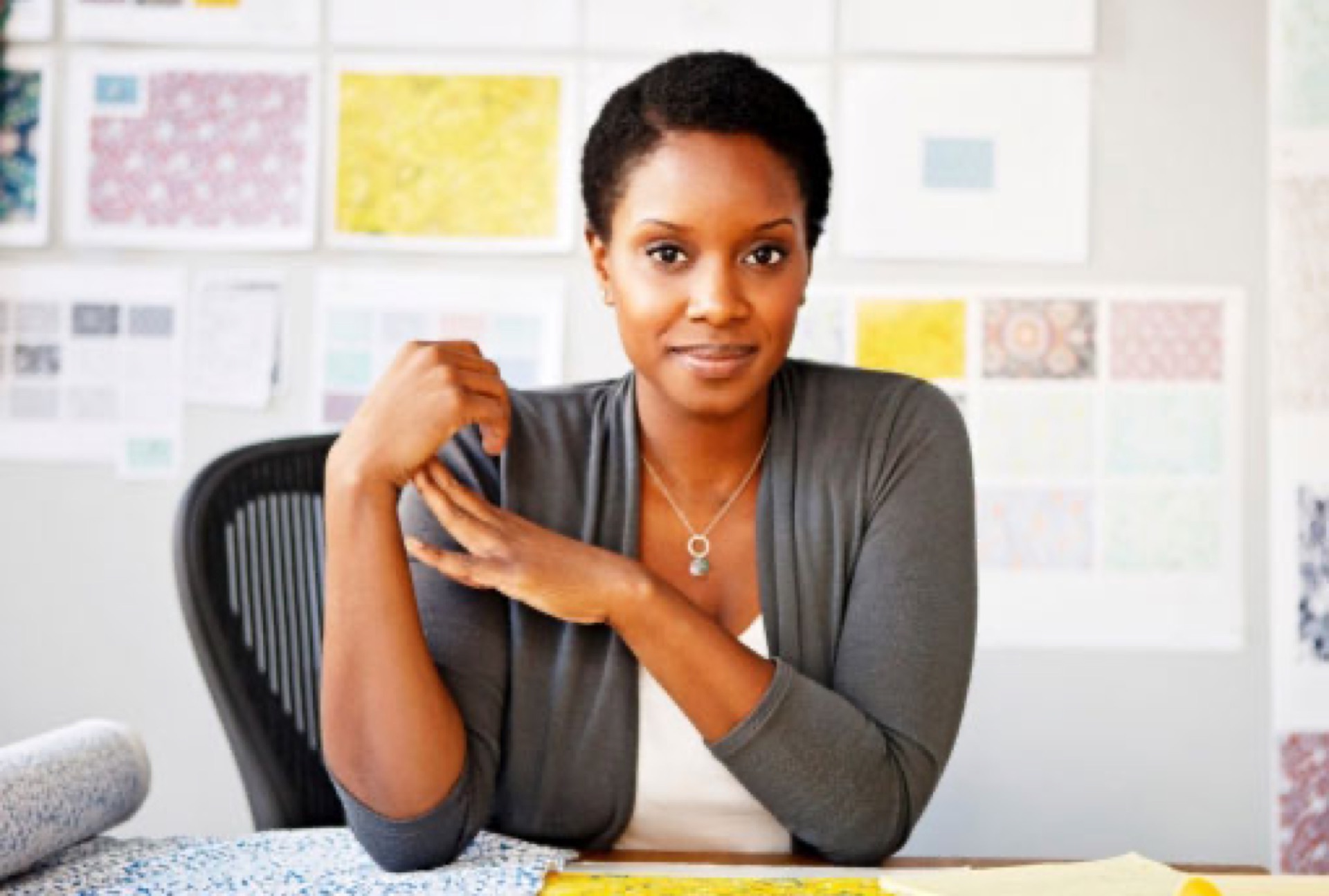 Confident African woman entrepreneur